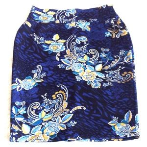 New Beautiful Stretch Paisley Skirt